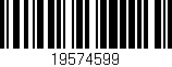Código de barras (EAN, GTIN, SKU, ISBN): '19574599'