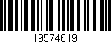 Código de barras (EAN, GTIN, SKU, ISBN): '19574619'