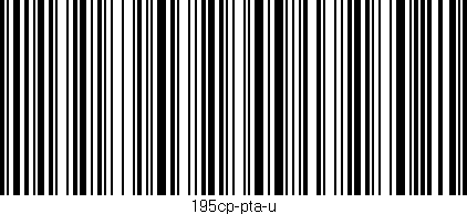 Código de barras (EAN, GTIN, SKU, ISBN): '195cp-pta-u'