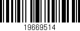 Código de barras (EAN, GTIN, SKU, ISBN): '19669514'