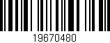 Código de barras (EAN, GTIN, SKU, ISBN): '19670480'
