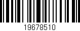Código de barras (EAN, GTIN, SKU, ISBN): '19678510'