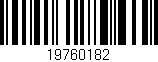 Código de barras (EAN, GTIN, SKU, ISBN): '19760182'