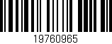 Código de barras (EAN, GTIN, SKU, ISBN): '19760965'