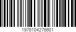 Código de barras (EAN, GTIN, SKU, ISBN): '1978104278801'