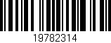 Código de barras (EAN, GTIN, SKU, ISBN): '19782314'