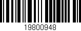 Código de barras (EAN, GTIN, SKU, ISBN): '19800948'
