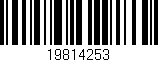 Código de barras (EAN, GTIN, SKU, ISBN): '19814253'