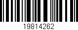 Código de barras (EAN, GTIN, SKU, ISBN): '19814262'