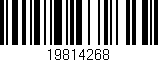 Código de barras (EAN, GTIN, SKU, ISBN): '19814268'