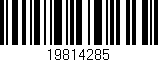 Código de barras (EAN, GTIN, SKU, ISBN): '19814285'