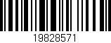 Código de barras (EAN, GTIN, SKU, ISBN): '19828571'