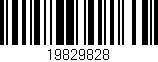 Código de barras (EAN, GTIN, SKU, ISBN): '19829828'