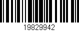 Código de barras (EAN, GTIN, SKU, ISBN): '19829942'