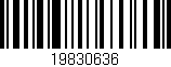 Código de barras (EAN, GTIN, SKU, ISBN): '19830636'