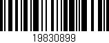 Código de barras (EAN, GTIN, SKU, ISBN): '19830899'