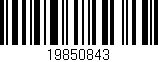 Código de barras (EAN, GTIN, SKU, ISBN): '19850843'
