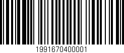 Código de barras (EAN, GTIN, SKU, ISBN): '1991670400001'