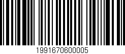 Código de barras (EAN, GTIN, SKU, ISBN): '1991670600005'