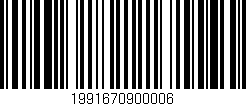 Código de barras (EAN, GTIN, SKU, ISBN): '1991670900006'