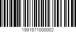 Código de barras (EAN, GTIN, SKU, ISBN): '1991671000002'