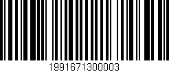 Código de barras (EAN, GTIN, SKU, ISBN): '1991671300003'