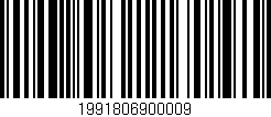 Código de barras (EAN, GTIN, SKU, ISBN): '1991806900009'