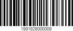 Código de barras (EAN, GTIN, SKU, ISBN): '1991828000008'