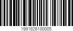Código de barras (EAN, GTIN, SKU, ISBN): '1991828100005'