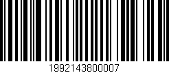 Código de barras (EAN, GTIN, SKU, ISBN): '1992143800007'
