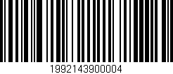 Código de barras (EAN, GTIN, SKU, ISBN): '1992143900004'