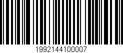 Código de barras (EAN, GTIN, SKU, ISBN): '1992144100007'