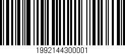 Código de barras (EAN, GTIN, SKU, ISBN): '1992144300001'