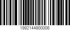 Código de barras (EAN, GTIN, SKU, ISBN): '1992144800006'