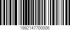 Código de barras (EAN, GTIN, SKU, ISBN): '1992147700006'
