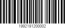 Código de barras (EAN, GTIN, SKU, ISBN): '1992191200002'