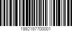 Código de barras (EAN, GTIN, SKU, ISBN): '1992197700001'