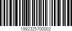 Código de barras (EAN, GTIN, SKU, ISBN): '1992325700002'