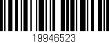 Código de barras (EAN, GTIN, SKU, ISBN): '19946523'
