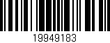 Código de barras (EAN, GTIN, SKU, ISBN): '19949183'