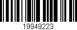 Código de barras (EAN, GTIN, SKU, ISBN): '19949223'