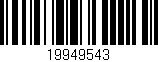 Código de barras (EAN, GTIN, SKU, ISBN): '19949543'