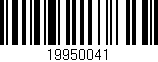 Código de barras (EAN, GTIN, SKU, ISBN): '19950041'