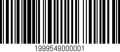 Código de barras (EAN, GTIN, SKU, ISBN): '1999548000001'