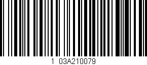 Código de barras (EAN, GTIN, SKU, ISBN): '1/03A210079'