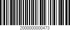 Código de barras (EAN, GTIN, SKU, ISBN): '2000000000473'