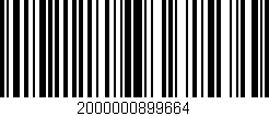 Código de barras (EAN, GTIN, SKU, ISBN): '2000000899664'