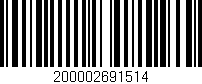 Código de barras (EAN, GTIN, SKU, ISBN): '200002691514'