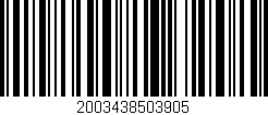 Código de barras (EAN, GTIN, SKU, ISBN): '2003438503905'