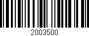 Código de barras (EAN, GTIN, SKU, ISBN): '2003500'
